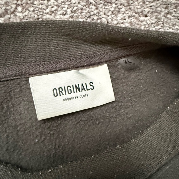 Brooklyn Cloth Dark Green Crewneck Sweatshirt - Picture 2 of 2